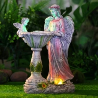 RealG RC-K-2194 Solární LED RGB figurka andílka 