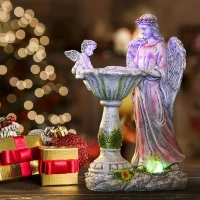 RealG RC-K-2194 Solární LED RGB figurka andílka 
