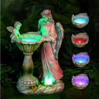 RealG RC-K-2194 Solární LED RGB figurka andílka 
