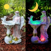 RealG RC-K-2194 Solární LED RGB figurka andílka 