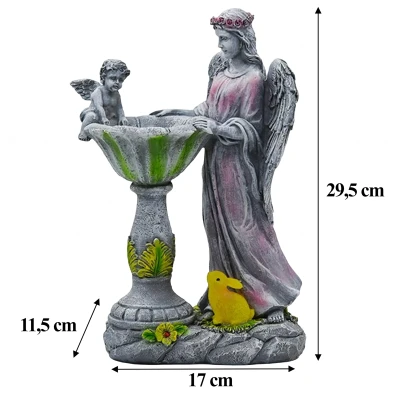 RealG RC-K-2194 Solární LED RGB figurka andílka 