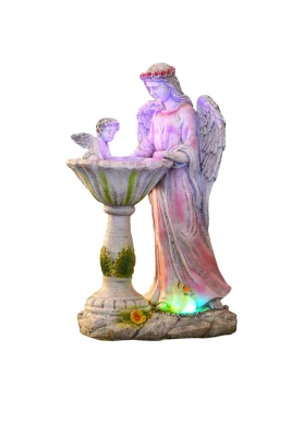 RealG RC-K-2194 Solární LED RGB figurka andílka 