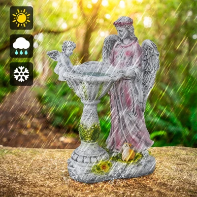 RealG RC-K-2194 Solární LED RGB figurka andílka 
