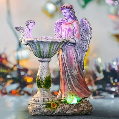 RealG RC-K-2194 Solární LED RGB figurka andílka 