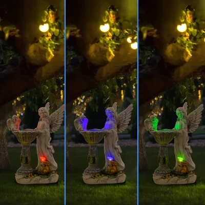 RealG RC-K-2194 Solární LED RGB figurka andílka 