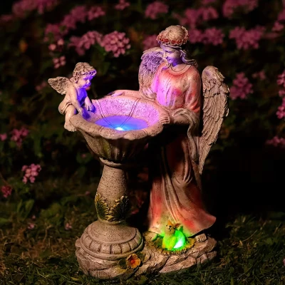 RealG RC-K-2194 Solární LED RGB figurka andílka 