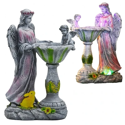 RealG RC-K-2194 Solární LED RGB figurka andílka 