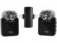 Verk 06390 Bezdrôtový klopový mikrofón, 2 ks, USB-C / Lightning