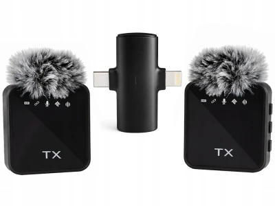 Verk 06390 Bezdrôtový klopový mikrofón, 2 ks, USB-C / Lightning