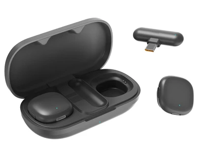 Verk 06391 Bezdrôtový klopový mikrofón (2 ks), pre iPhone, telefón, počítač, USB-C