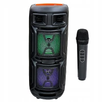 Verk 06402 Bezdrátový Bluetooth reproduktor - přenosný, USB, FM rádio, AUX, karaoke
