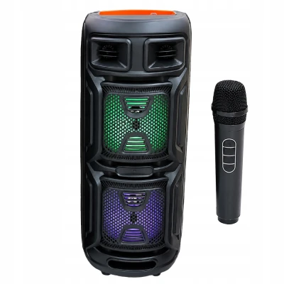 Verk 06402 Bezdrátový Bluetooth reproduktor - přenosný, USB, FM rádio, AUX, karaoke