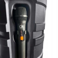 Verk 06403 Bezdrátový Bluetooth reproduktor - přenosný, USB, FM rádio, AUX, karaoke