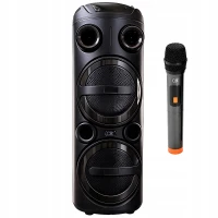 Verk 06403 Bezdrátový Bluetooth reproduktor - přenosný, USB, FM rádio, AUX, karaoke