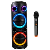 Verk 06403 Bezdrátový Bluetooth reproduktor - přenosný, USB, FM rádio, AUX, karaoke
