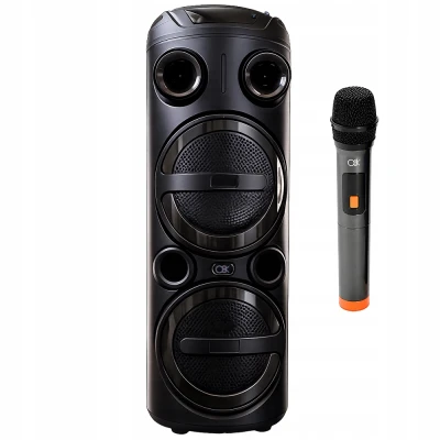 Verk 06403 Bezdrátový Bluetooth reproduktor - přenosný, USB, FM rádio, AUX, karaoke