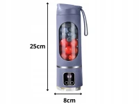 Verk 07336 Prenosný mixér na smoothie 500 ml, 25 W, fialový