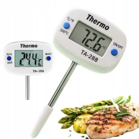 Verk 09241 Digitálny vpichový teplomer TA-288, až 300 °C, biely