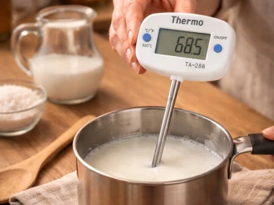 Verk 09241 Digitálny vpichový teplomer TA-288, až 300 °C, biely