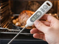 Verk 09240 Digitální kuchyňský vpichový teploměr s LCD displejem (°C/°F)