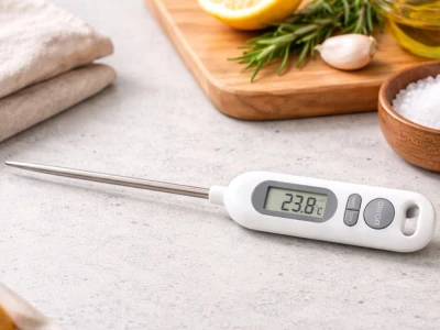 Verk 09240 Digitální kuchyňský vpichový teploměr s LCD displejem (°C/°F)