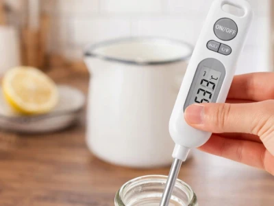 Verk 09240 Digitální kuchyňský vpichový teploměr s LCD displejem (°C/°F)