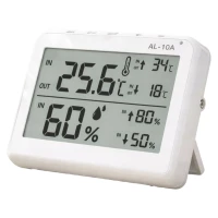 Verk 09237 LCD meteorologická stanice s teploměrem, sondou a vlhkoměrem, bílá
