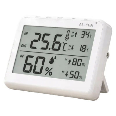 Verk 09237 LCD meteorologická stanice s teploměrem, sondou a vlhkoměrem, bílá