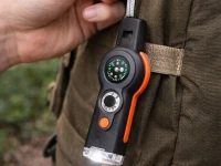 Verk 09228 Multifunkční outdoorová píšťalka s kompasem, LED svítilnou 7 v 1