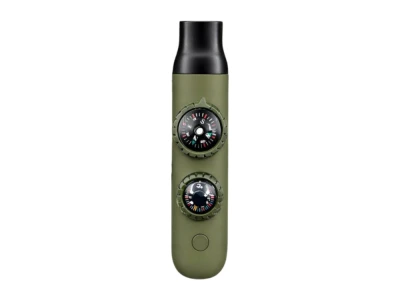 Verk 09224 Multifunkčný outdoorový píšťalka, kompas, baterka, lupa, zelená