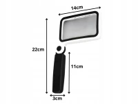 Verk 09216 Multifunkčné zväčšovacie sklo s LED osvetlením 3,5x, 16 LED, 3 x AAA