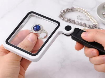 Verk 09216 Multifunkčné zväčšovacie sklo s LED osvetlením 3,5x, 16 LED, 3 x AAA