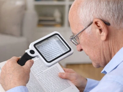 Verk 09216 Multifunkčné zväčšovacie sklo s LED osvetlením 3,5x, 16 LED, 3 x AAA