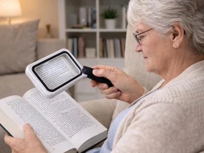 Verk 09216 Multifunkčné zväčšovacie sklo s LED osvetlením 3,5x, 16 LED, 3 x AAA