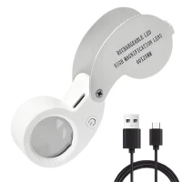 Verk 09215 Šperkařská lupa 60x s LED a UV osvětlením