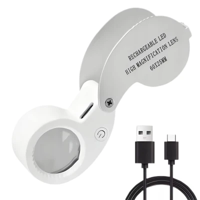Verk 09215 Šperkařská lupa 60x s LED a UV osvětlením