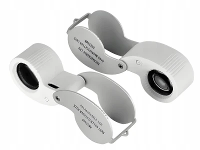 Verk 09215 Šperkařská lupa 60x s LED a UV osvětlením