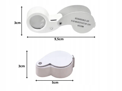 Verk 09215 Šperkařská lupa 60x s LED a UV osvětlením