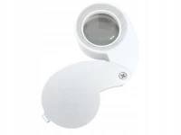 Verk 09214 Skladacie vreckové klenotnícke zväčšovacie sklo, 40-násobné zväčšenie, 25 mm, 9 LED diód