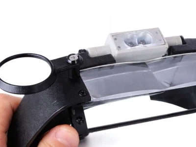 Verk 09212 Náhlavní lupa s LED osvětlením, 2 LED