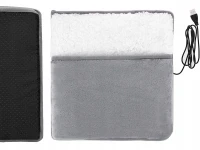 Verk 27632 Elektricky vyhrievaný vankúš na nohy, USB, mäkký flís, sivý