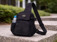 Verk 27788 Multifunkční crossbody taška přes rameno, 32 cm, černá