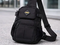 Verk 27788 Multifunkční crossbody taška přes rameno, 32 cm, černá