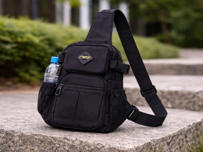 Verk 27788 Multifunkční crossbody taška přes rameno, 32 cm, černá