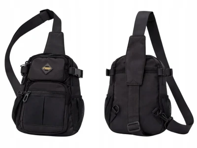 Verk 27788 Multifunkční crossbody taška přes rameno, 32 cm, černá