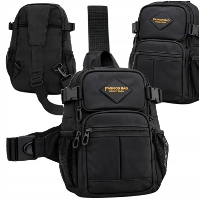 Verk 27788 Multifunkční crossbody taška přes rameno, 32 cm, černá
