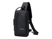 Verk 27789 Multifunkční crossbody taška přes rameno s bezpečnostním kódem, černá