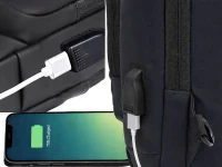 Verk 27789 Multifunkční crossbody taška přes rameno s bezpečnostním kódem, černá