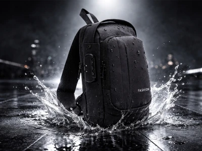 Verk 27789 Multifunkční crossbody taška přes rameno s bezpečnostním kódem, černá