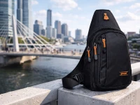 Verk 27790 Sportovní crossbody batoh SPORT, přes jedno rameno, černý